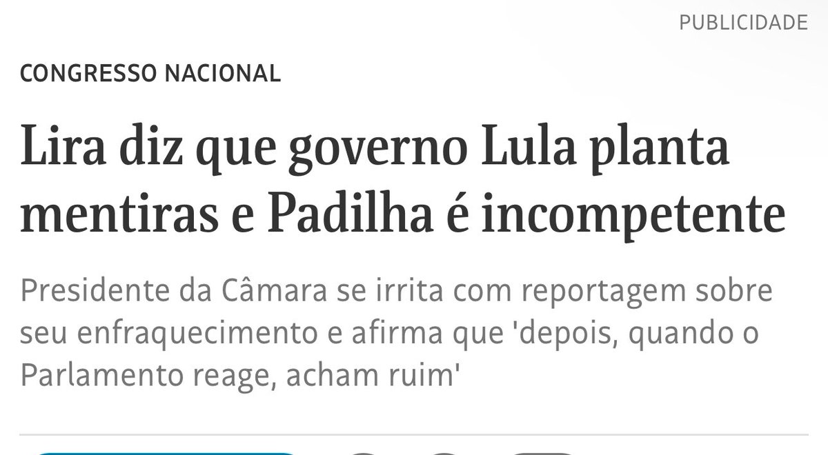 As diatribes disparadas pelo presidente da Câmara contra o governo são recibo de acerto de Lula. O deputado encarna o extremismo no legislativo e mantém um achaque permanente pra esquartejar o bem público - sobretudo a Saúde - e saciar o centrão. Se Lira reclama, Lula está certo.