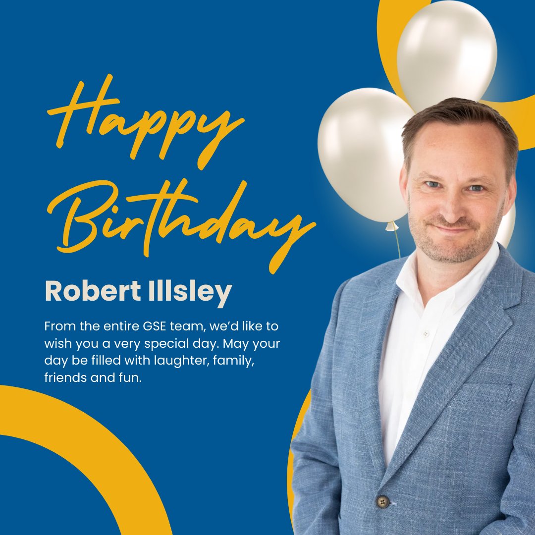 Today, the entire GSE team is coming together to wish our very own Rob Illsley the happiest of birthdays! 🎂🎈 Rob, your dedication and hard work never fail to inspire us, and we're beyond grateful to have you as part of our team. 🥳🎉 

#HappyBirthdayRob #TeamCelebration