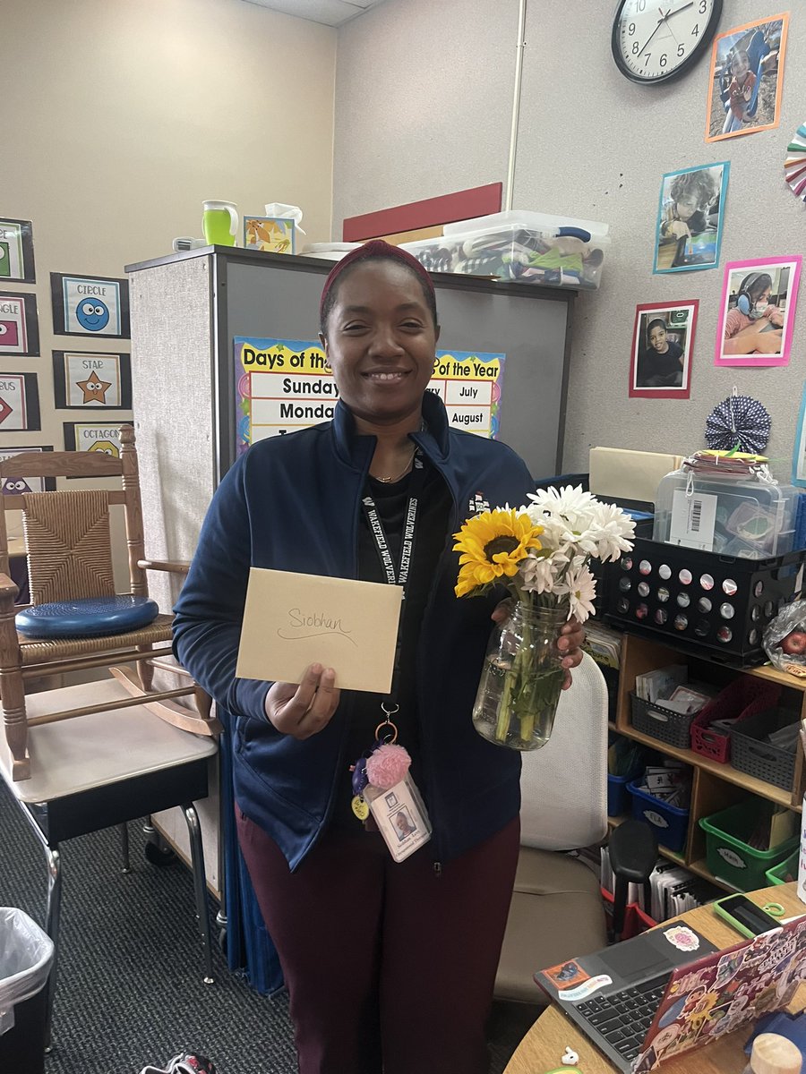 This month is OT Appreciation Month and we celebrate Siobhan Levy! She’s been a gift to our school and we are grateful for her dedication! @OliveChapelElem