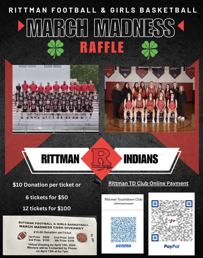 Tomorrow (Friday 4/12) is last day to purchase a raffle ticket(s)!  🏈🫶🏼❤️ #ItTakesAVillage