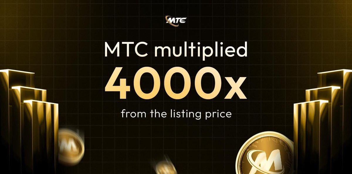 #MTC is on FIRE! Price has surged a whopping 4000% since listing! Is this the next crypto moon shot? 🚀1$ is the next station for $MTC DYOR but don't miss the train! 10,000% BOOST HERE🚀 #cryptocurrency #altcoins #MTC #Matrixchain #Halving