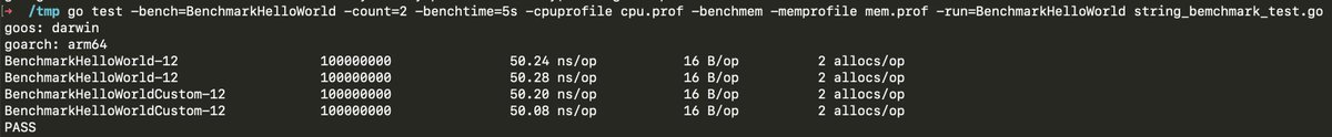 A common performance question in #Golang is whether type conversion between base and custom types negatively impacts performance. No. There is no runtime impact when converting. This is entirely a compile-time feature and produces no additional instructions at runtime.