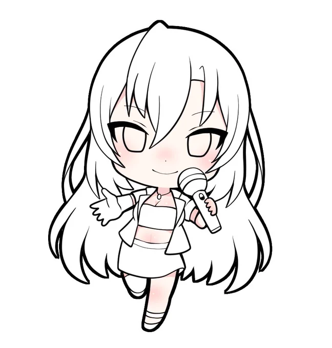 [ゲリラ]皇美緒奈さんを描く配信  このあと10:30より開始もうだいぶ完成はしている。 