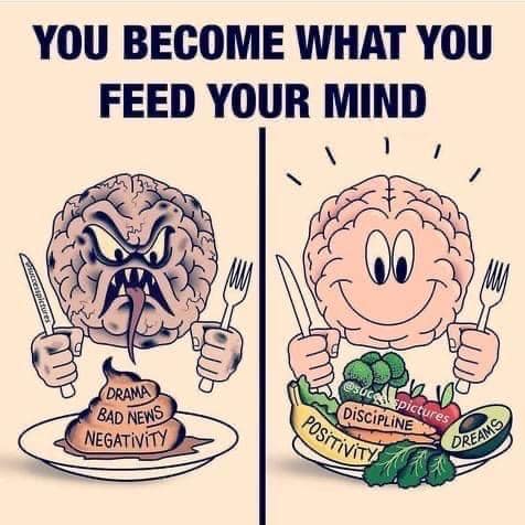 A friendly reminder, we are what we eat... mentally and physically 💎 🍽️ 💥 #thinkaboutit