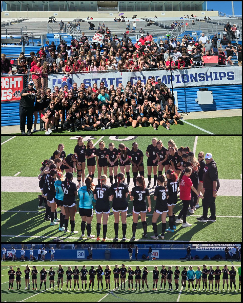 Panthers wins 4-1 in the Semi-finals vs Hendrickson & faces Wakeland for State Championship game Saturday 11am at Birkelbach Stadium!🏆 @AshlynB_2027⚽️ @addisonshimmy17⚽️⚽️ @ALove2024⚽️ @BMiller2024🅰️ @oliviabelcher07🅰️ @GCISD_Athletics @CHPantherPride @GCISD @tascosoccer…