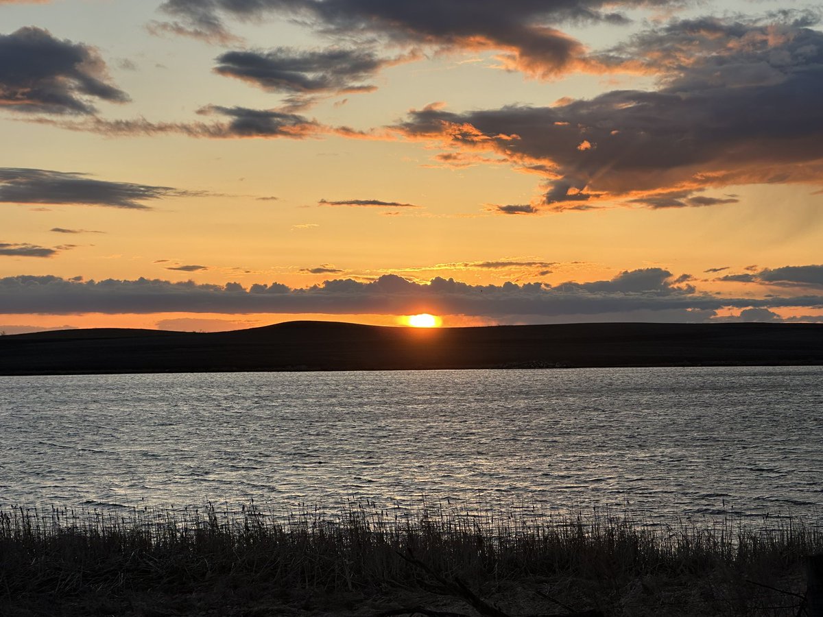 Sunset on the North Dakota prairie April 11, 2024.