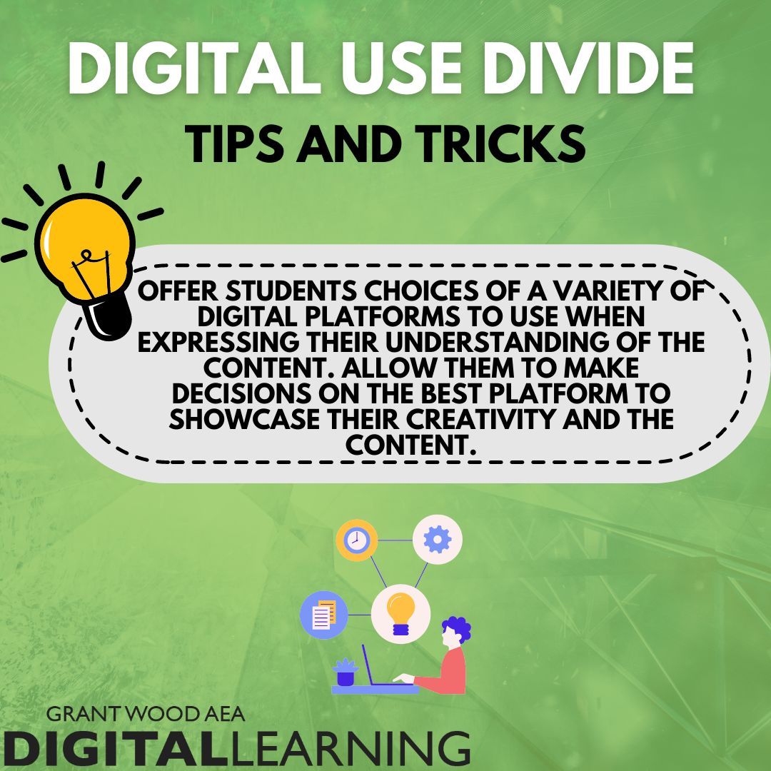 💡 Tip of the Day: Many Tech tools allow a variety of modalities for students to express themselves. Offer student choices & opportunities to determine which platform best fits their content & creativity. 🚀 Tap into your Digital Learning Consultant at buff.ly/3BcSXf4