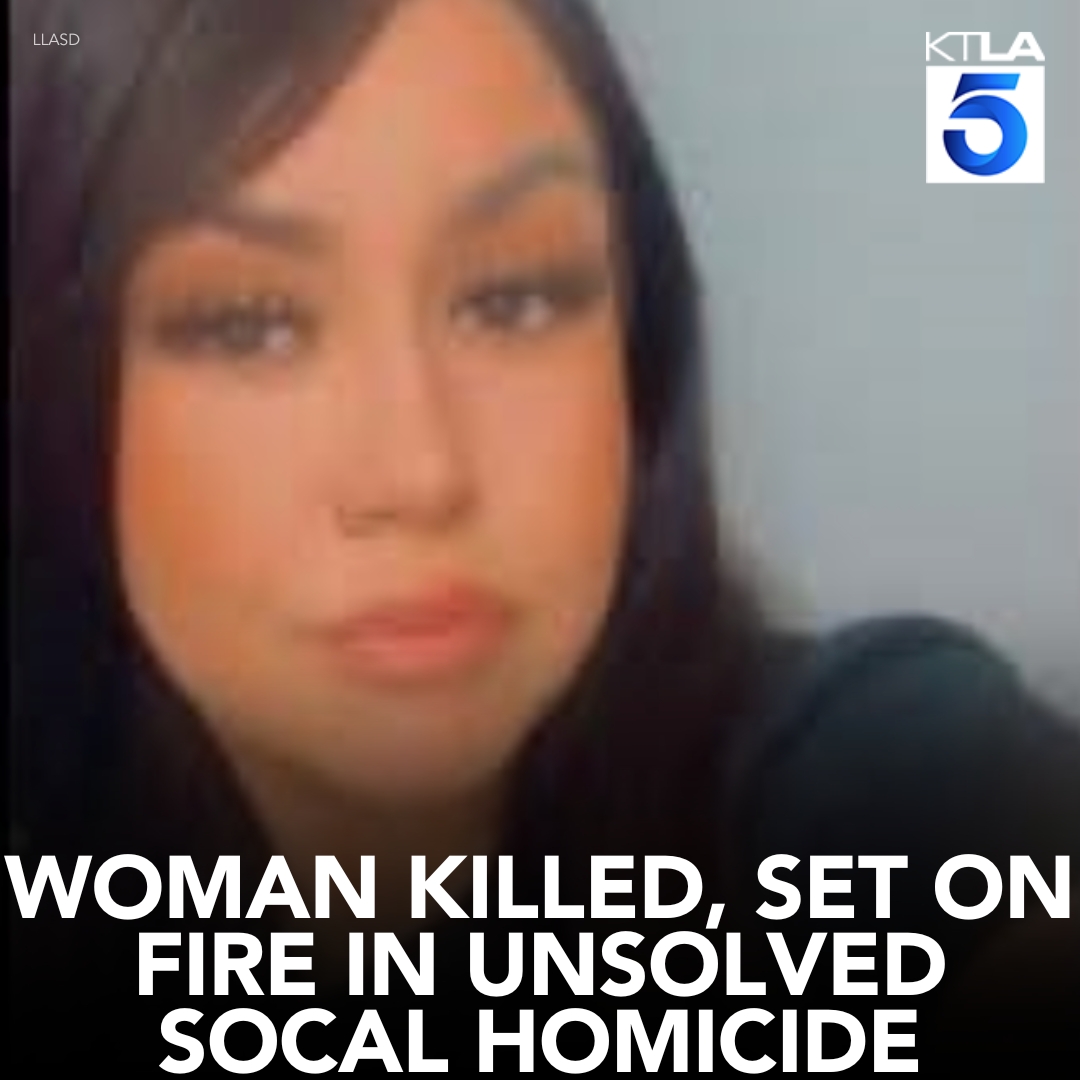 The victim's body was discovered engulfed in flames on the side of a Southern California highway, authorities said. Details: trib.al/LDY1h7Z