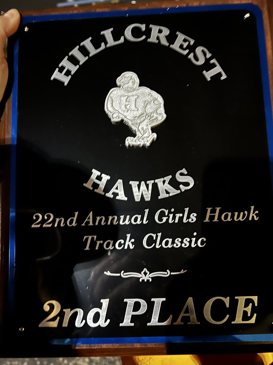 RedHawks Women’s Track Team finished second!!!!!