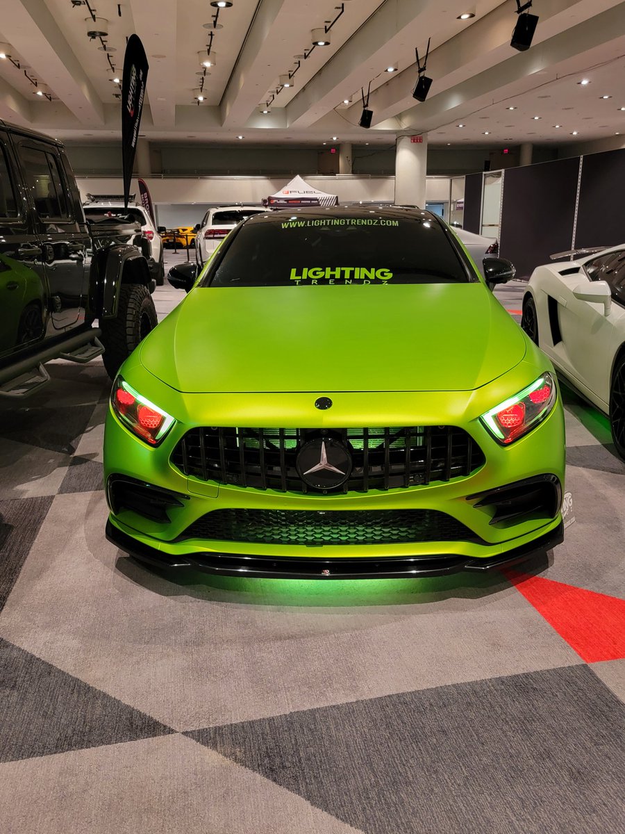 ENDING THE DAY WITH THIS HOT LIME TRICKED OUT MERCEDES BENZ!