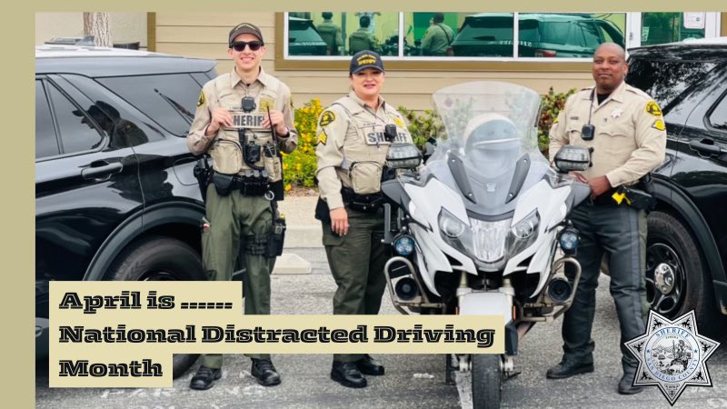 We love to meet people, but don’t let a cell phone ticket be the way we meet. According to @NHTSAgov , 3,308 people were killed involving distracted drivers. Cell phone use is the most dangerous type of distracted driving. @SDSheriff #JustDrive #ItCanWait #KeepingYouSafe