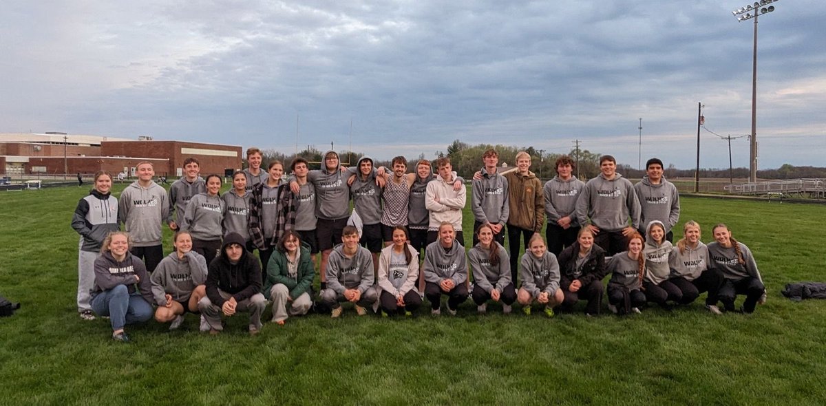 Great effort tonight by our boys and girls Wolves Track teams against Fountain Central and North Vermillion. Girls win and boys tie for first. Lots of strong performances!