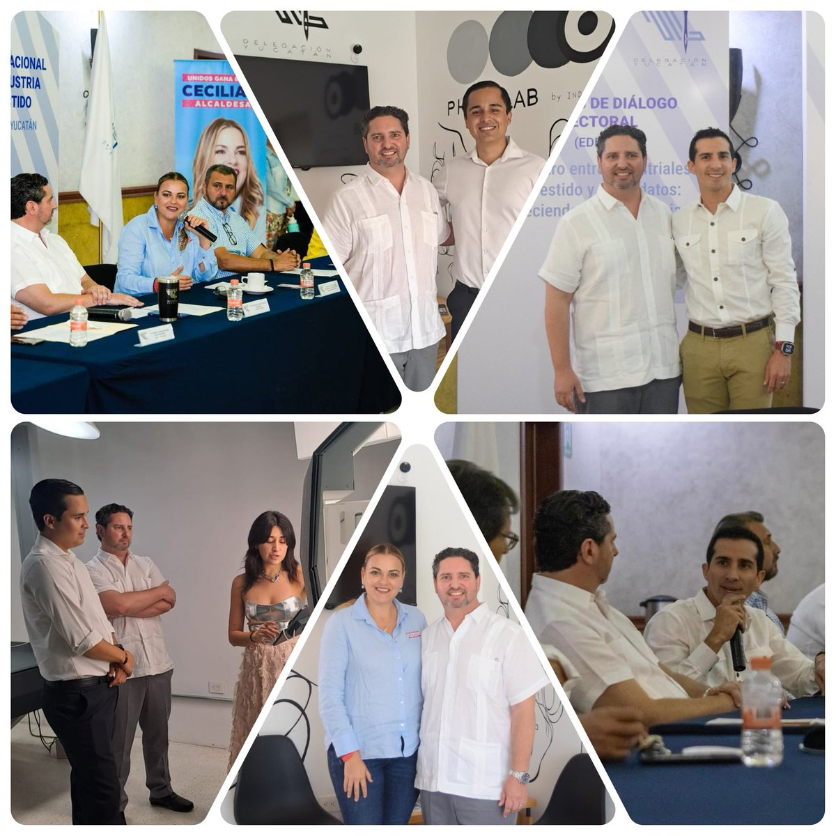 Para promover un intercambio constructivo entre empresarios y aspirantes a la alcaldía de Mérida, la @canaive Yucatán abrió hoy un espacio de Diálogo Electoral (EDE's) con la y los candidatos: facebook.com/share/p/YVaZ7q… @Rommel_Pacheco @CeciliaPatronL @gerardoocampoc
