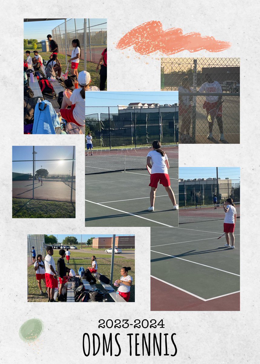 Let’s go Mustangs Tennis Team!! We won all of our matches tonight❤️🤍🖤🐴#WeAreAlief