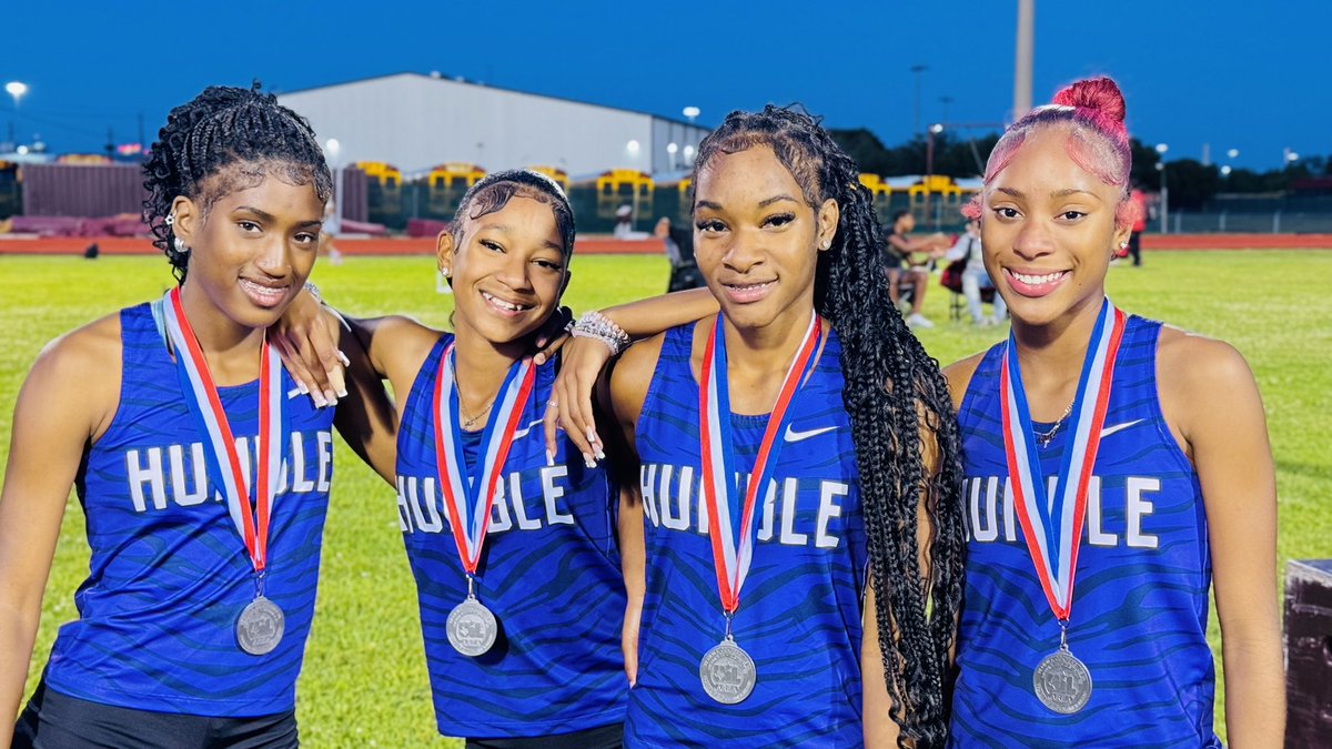 Congratulations to the Lady Wildcat 4x4 team on their 2nd place finish and qualifying for the regional meet. @HumbleISD_Ath @HumbleISD_HHS @RustyO1983 @HumbleISD