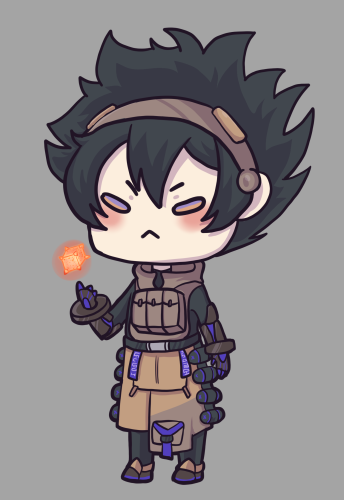 A chibi commission of Zero from #TowerofFantasy ~