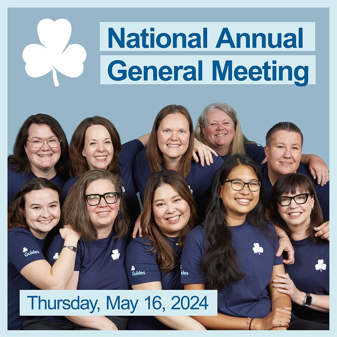 Join us at the 2024 National Annual General Meeting as we look back on another amazing Guiding year and celebrate all that we’ve accomplished together! 🙌 The AGM will be held virtually on Thursday, May 16, and all members are welcome to join. ➡️ bit.ly/2024-GGC-AGM
