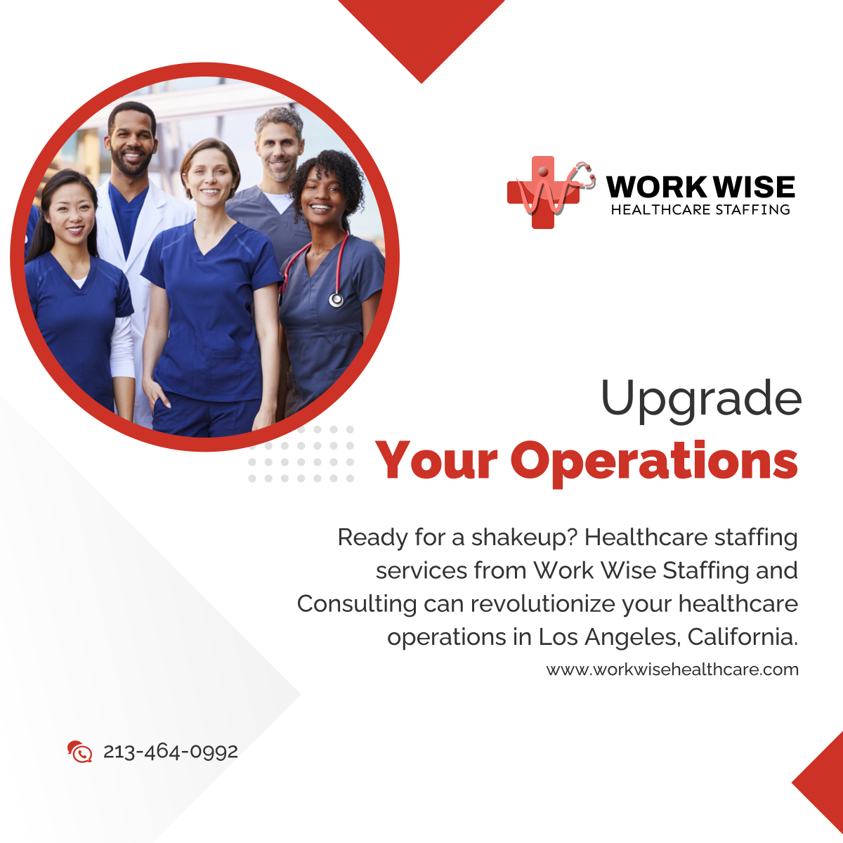 Join us on our mission to provide quality care in every healthcare facility in Los Angeles. Work Wise Staffing and Consulting is your ally in facing staffing challenges head-on. Let's work together for a healthier tomorrow. 

#LosAngelesCalifornia #MedicalStaffing