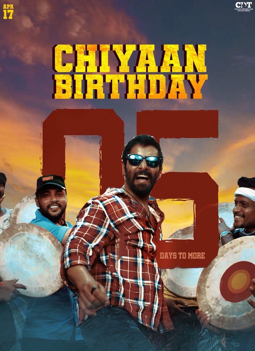 5 days for Chief @chiyaan Anna's b'day! Advance Happy Birthday Anna 🥳❤️ #Thangalaan | #Chiyaan62 | #TeamCDT | @CDT_Offl