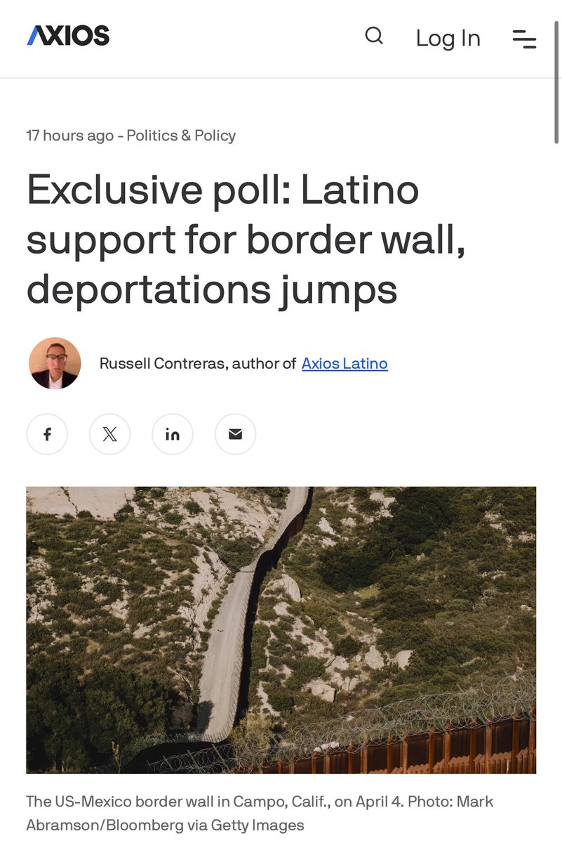 As a Latino myself and someone who has seen firsthand the effects of crisis at the southern border, hell yeah we support the border wall and enforcement of our laws.