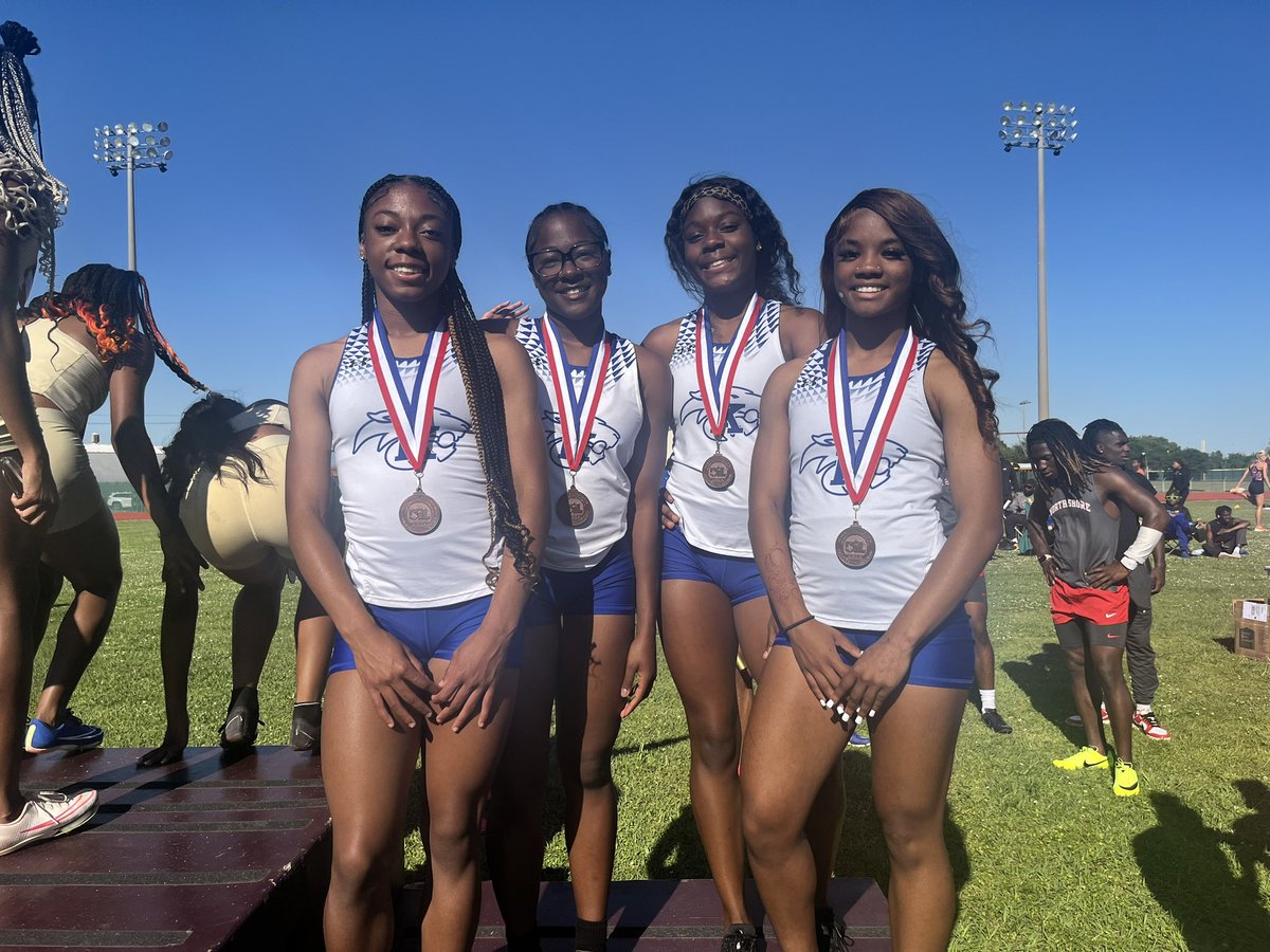 C. E. King Panthers Track & Field (@cekingtrack) on Twitter photo We are headed to REGIONALS!!! Congratulations to our Lady Panthers for another job well done!! Tonight the Lady Panthers competed at the Area Meet at Deer Park High School.
3rd place in the 4x100 meter relay
2nd place in the 100m
<a href="/COACHPATROB/">COACH ROB</a> <a href="/and_jl3/">JL3 Sports and fitness training</a> <a href="/tiff_sloan/">Tiff Sloan</a> We are headed to REGIONALS!!! Congratulations to our Lady Panthers for another job well done!! Tonight the Lady Panthers competed at the Area Meet at Deer Park High School.
3rd place in the 4x100 meter relay
2nd place in the 100m
<a href="/COACHPATROB/">COACH ROB</a> <a href="/and_jl3/">JL3 Sports and fitness training</a> <a href="/tiff_sloan/">Tiff Sloan</a>