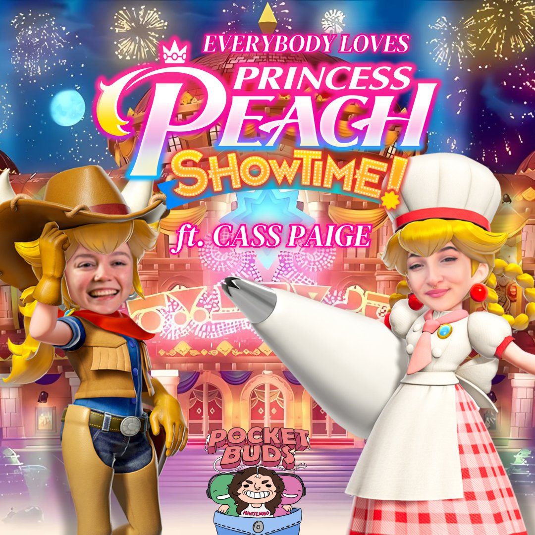 its my birthday so you have to listen to POCKETBUDS today if u didnt get me a present this week i've got the princess of @SanspantsRadio and queen of my heart @CassCassPaige on to talk about PRINCESS PEACH SHOWTIME!!!!!! link in reply