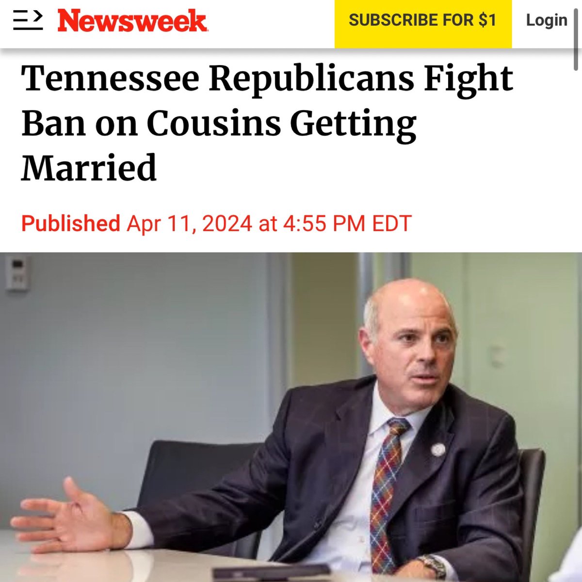 Congrats to Brentwood’s own @GinoBulso & the @tnhousegop on making it into @Newsweek! 🤦🏻‍♂️ newsweek.com/tennessee-repu…