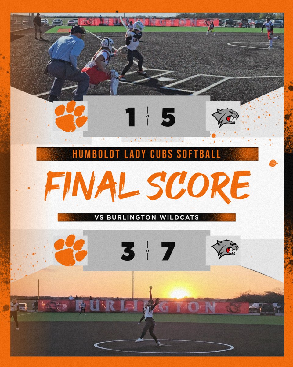 The Lady Cubs drop 2 on the road at Burlington.