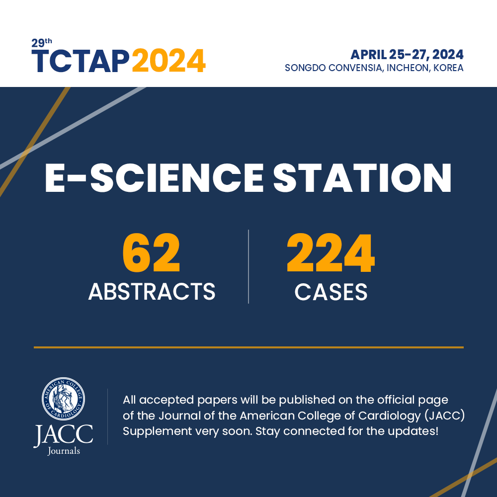 🎉Congratulations to the authors of all accepted abstracts & cases at #TCTAP2024! Explore the complete array of clinical findings now available on our E-Science Station. 🔗E-Science Station: bit.ly/3Uc9Ely 📢[D-Day] Early-bird Registration: bit.ly/45Zu44G