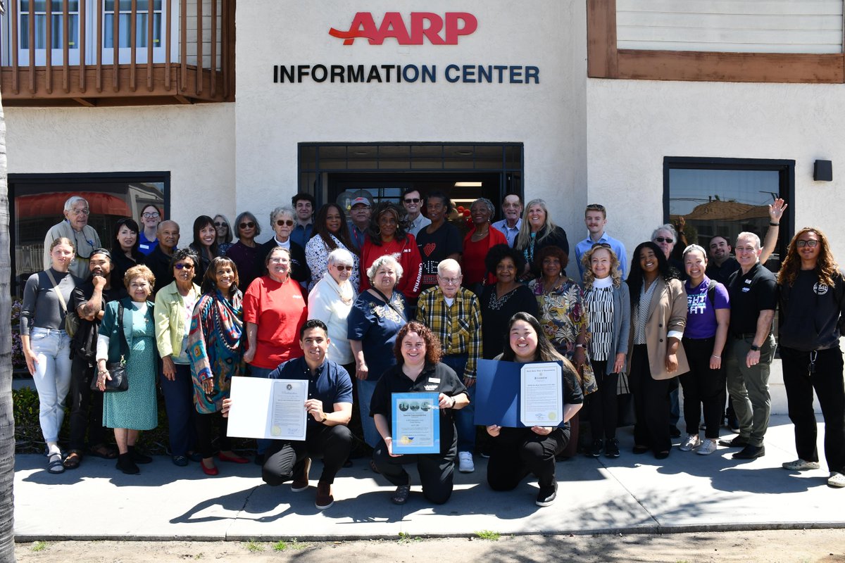Happy 25th Anniversary to the AARP San Diego Information Center! Since the doors first opened on April 11, 1999, it's been a friendly gathering space and resource for the community. Thanks to all the volunteers, community partners, and neighbors who joined in today's celebration!