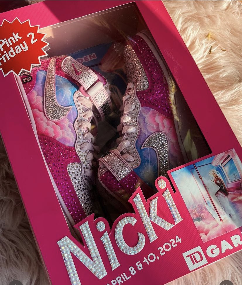 TD Garden has gifted Nicki Minaj a custom pair of sneakers in honor of her 2 SOLD OUT shows.