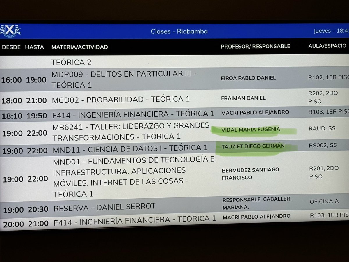 Muchas gracias <a href="/diegotauziet/">Diego Tauziet</a>  por invitarme a hablar de AI y de Darwin AI en la <a href="/UdeSA/">Universidad de San Andrés</a> 🙌👏

Fue verdaderamente un privilegio tener está charla al lado de la ex-Gobernadora <a href="/mariuvidal/">María Eugenia Vidal</a> 

PD: Ella estaba literalmente en el aula de al lado 😝 seguramente algo escucho de fondo