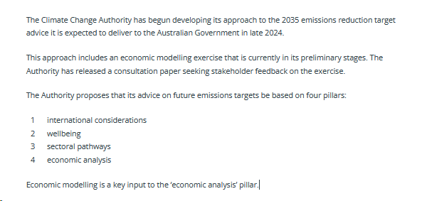 It's really quite staggering that the agency legislated to advise the Australian Government on climate does not include science or human rights in its 'pillars' of emissions targets advice. #auspol #climate