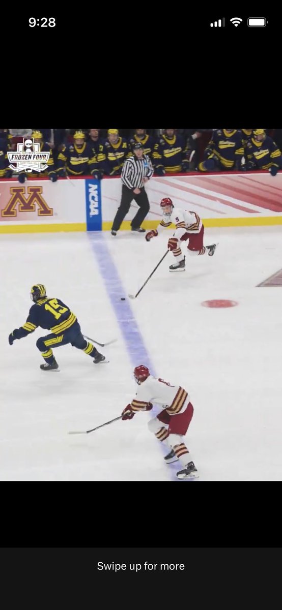 Yeah, Michigan probably should have challenged that first Boston College goal. #FrozenFour