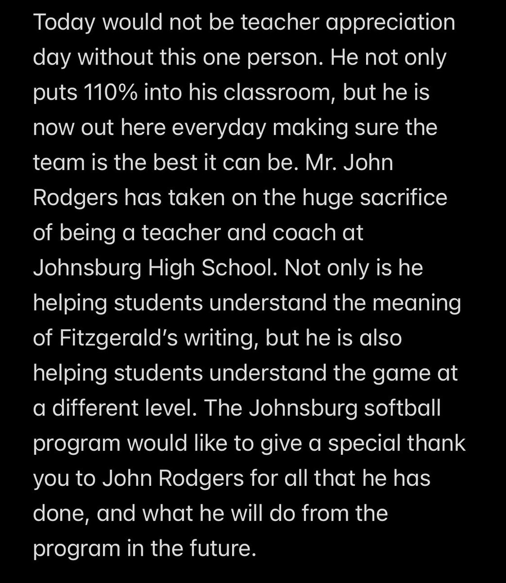 The girls had this to say about Coach Rodgers: