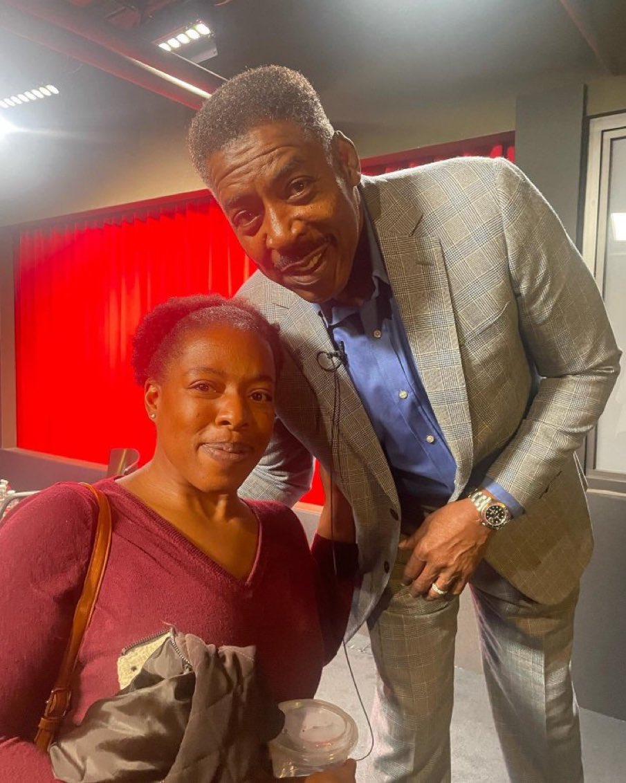 Ghosthead and SAG member @JessBrownMP with Ernie Hudson. She should play the heir to Zeddemore Industries in a future Ghostbusters movie.