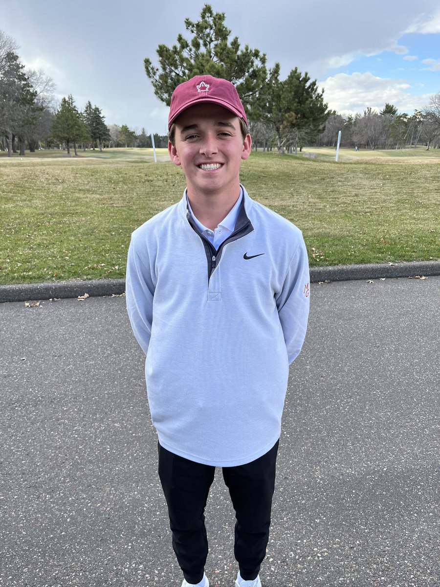 Fabulous 1st match for the Crimson varsity golf team @ the 27-hole Bunker Invite! We took 3rd place out of 32 teams with a +1 over par team total of 289! Ryan Stendahl took team low honors & 2nd place overall with a 68! Woot woot! #letsgocrimson 👍😀⛳️🏌🏽‍♂️