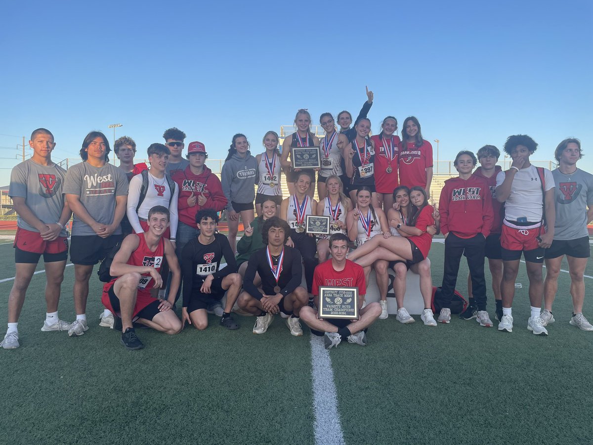 David Woodard (@dwoodard10) on Twitter photo Last 8 days of track. Great job coaches and kids.
JV Boys and JV Girls-Dist Champs
Var Boys and Var Girls-Dist Champs
7th Boys-Dist Runner Up
7th Girls-Dist Champs
8th Boys-Dist Champs
8th Girls -Dist Runner Up
Var Boys and Var Girls-Area Champs
<a href="/WestISD/">West Independent School District</a> <a href="/West_Trojans/">West Middle & High School</a> Last 8 days of track. Great job coaches and kids.
JV Boys and JV Girls-Dist Champs
Var Boys and Var Girls-Dist Champs
7th Boys-Dist Runner Up
7th Girls-Dist Champs
8th Boys-Dist Champs
8th Girls -Dist Runner Up
Var Boys and Var Girls-Area Champs
<a href="/WestISD/">West Independent School District</a> <a href="/West_Trojans/">West Middle & High School</a>