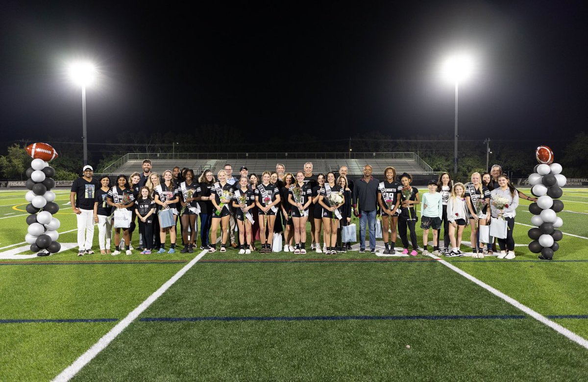 Due to rain on the original planned night, last night served as a district final and senior night. It was fantastic to celebrate these 11 seniors and their families AND win our 12th consecutive district championship! Thankfully we did it after the game, so many tears! #TheWay