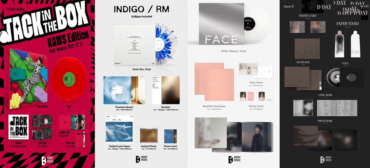 4/7 SOLO ALBUM VINYL JITB INDIGO FACE D-DAY