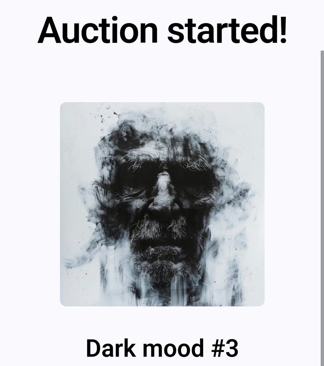Thank you dear @_dvnzy_ for the 1st bid on my fav artwork in new collection! Sometimes darkness got me, but art is healing! To join this auction or to start your own 👇 foundation.app/collection/dar…