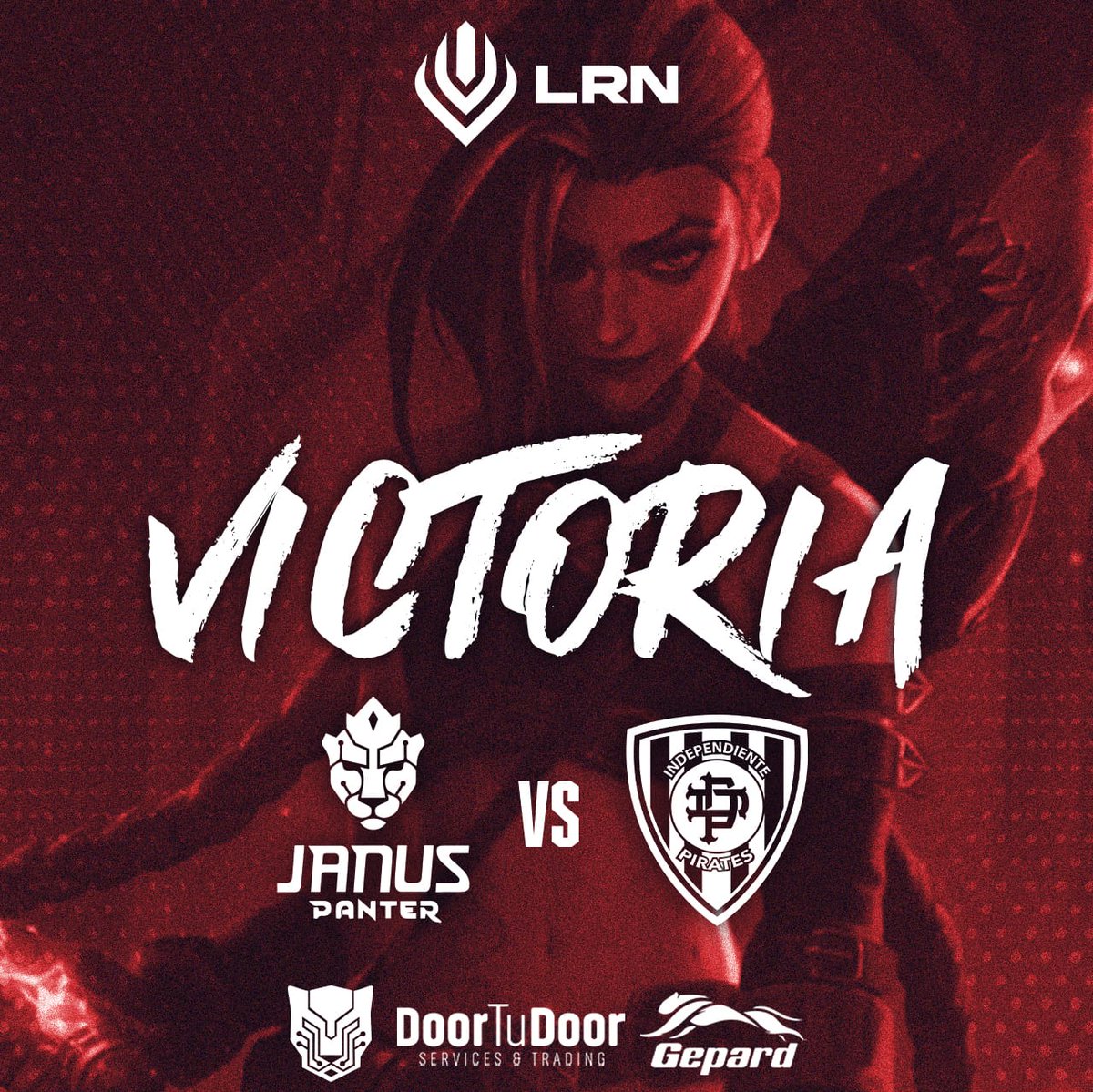 PantereSports's tweet photo. Conseguimos nuestra primera victoria en #LRN🔥
¡GGWP! @PirateDreamgg 🏴☠️
#GoPTR #GoJNS 🇻🇪 https://t.co/rZQgVkhC4w