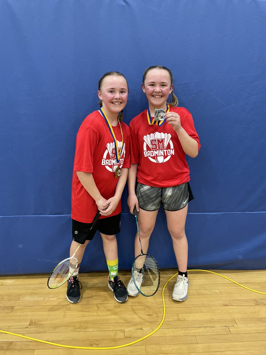 Our medalists at the grade 7 mini-tournament vs Notre Dame. #WeAreMHCBE #badminton #GoColts