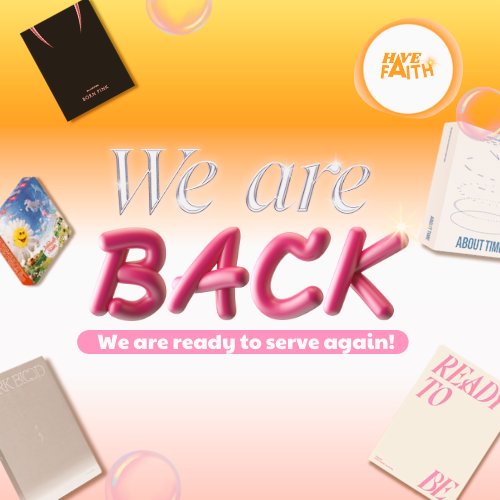 THE DAY HAS FINALLY COME! 🥳
MISSED US? 🤔
READY NA BA ULIT MAG PAPUNO NANG BOX MGA PARTNERS? 🤩📦
AFTER A SHORT BREAK HERE WE ARE! BACK TO WORK FOR YOU! 🫰🧡🙈

✔️ LOCAL & INTERNATIONAL CLIENTS

#KPOPALBUMSUPPLIER #KPOPALBUMSSUPPLIER 
#KPOPSUPPLIER
#RT

To GOD be all the Glory!