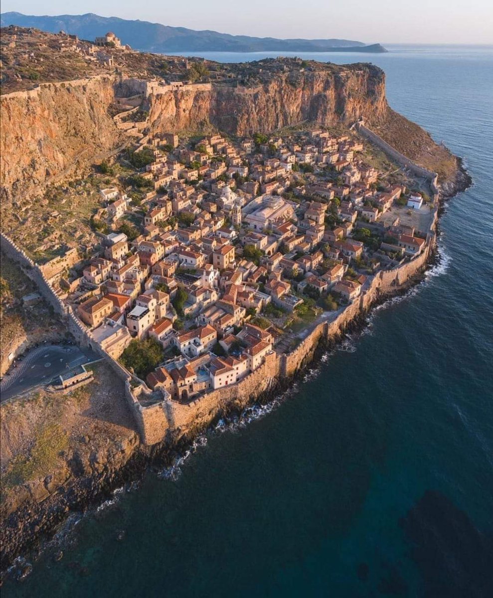 Monemvasia is a town and municipality in Laconia, Greece. The town is located on a island connected to the mainland off the east coast of Peloponnese with a 400 meters long causeway. The island is about 300 meters wide and one kilometer long and rises on a plateau about a…