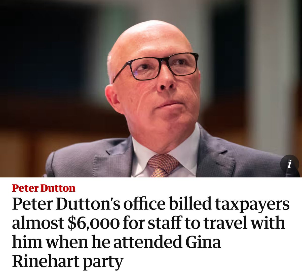 Quite frankly I’m getting fed up with having to pay for Liberal Party politicians to attend luxury parties with the high end of town. If they want to party with billionaires, we should not have to pay. 💰😡