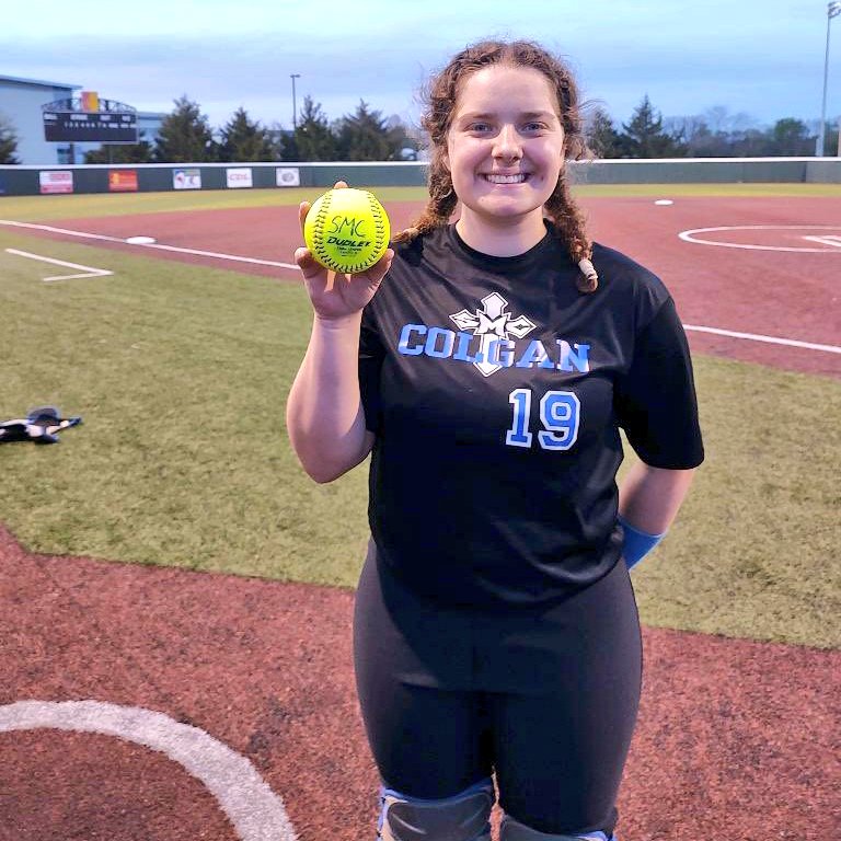 Trinity Taylor (Sr) of Colgan with a Gand Slam 💣 as the Lady Panthers sweep Galena. Game 1: 11-8 and Game 2: 9-2 #SEKbombsquad #SEKsports