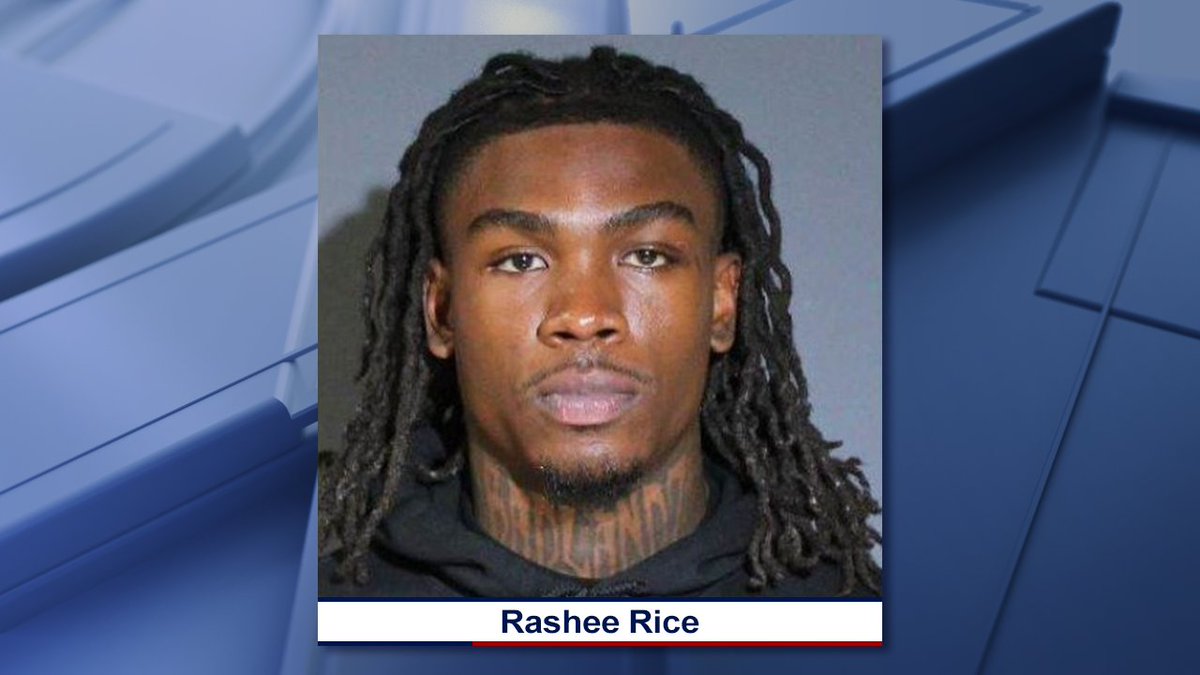 #Chiefs WR Rashee Rice has turned himself in to police in Dallas. His mugshot, via @FOX4: