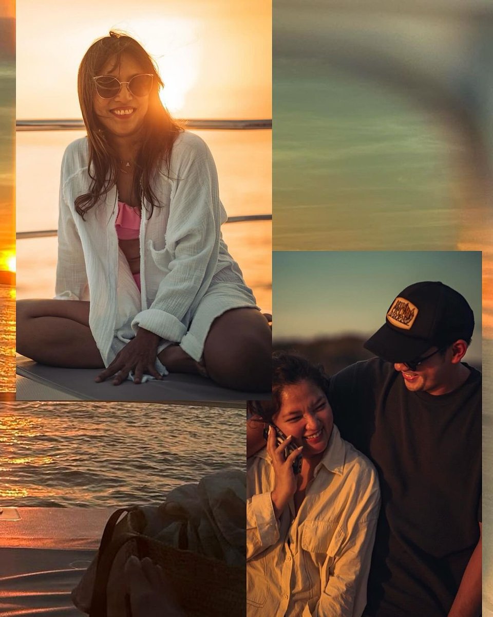 LOVELY DAY Maine Mendoza delights her followers with lovely moments on a yacht, joined by her husband, Arjo Atayde, and fellow Eat Bulaga host Ryan Agoncillo and his wife, Judy Ann Santos-Agoncillo. 'Good times with good friends,' Maine wrote in her caption. (📷: Ryan…