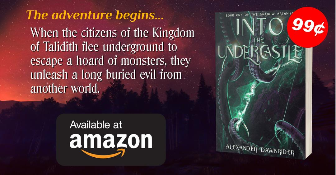 Into the Undercastle

First book in the epic fantasy series The Shadow Arcanist

Just 99c!
FREE on Kindle Unlimited

amazon.com/dp/B09RT3KX3G

#alexanderdawnrider #intotheundercastle #epicfantasy #epicfantasybook #epicfantasyseries #99centbook #99centmarch #99centfantasy